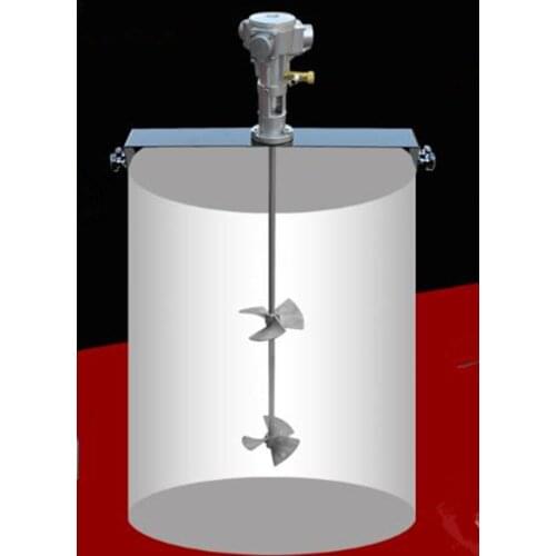 50 gallon Pneumatic Mixer Horizontal Plate Rung Dope Tank Barrel Aluminum Alloy