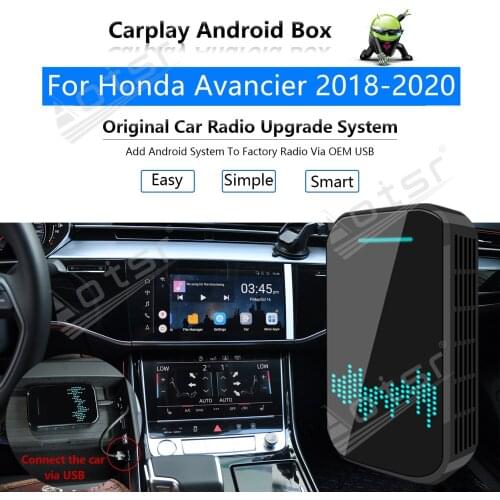 Car Radio Carplay Android Ai Box For Honda Avancier 2018 - 2020 Multimedia Player Apple Carplay Box Wireless Upgrade Mirror Link