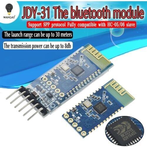 JDY-30 = JDY-31 SPP-C Bluetooth serial pass-through module wireless serial communication from machine Replace HC-05 HC-06