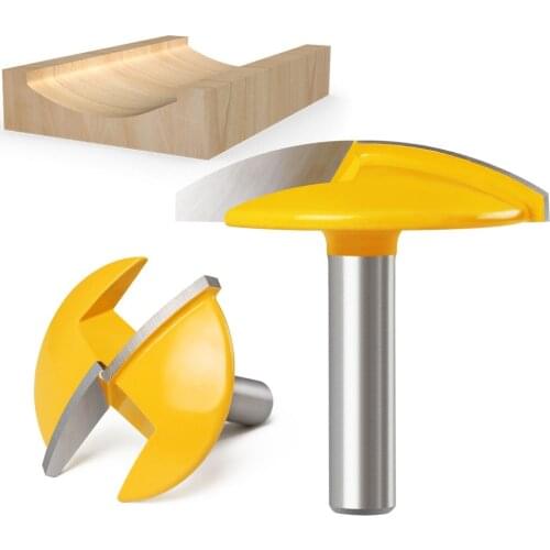 1PC 8MM Shank Milling Cutter Wood Carving Small Bowl Router Bit 1-1/2" Radius 1-3/4" Wide Door Knife Woodworking Milling Cutter