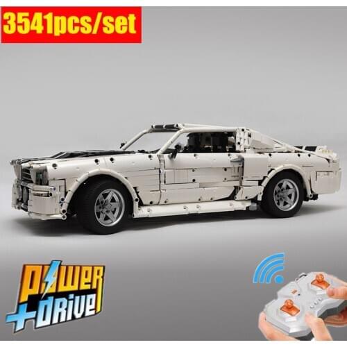 New classic 1967 Ford Eleanor Mustang Racing Car fit lepinings Technic MOC-14616 building block bricks kid toys birthday gift