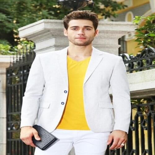 Latest Coat Pant Designs Ivory White Linen Causal Men Suit Summer Tuxedo Simple Beach Blazer Custom Made 2 Piece Terno 2017