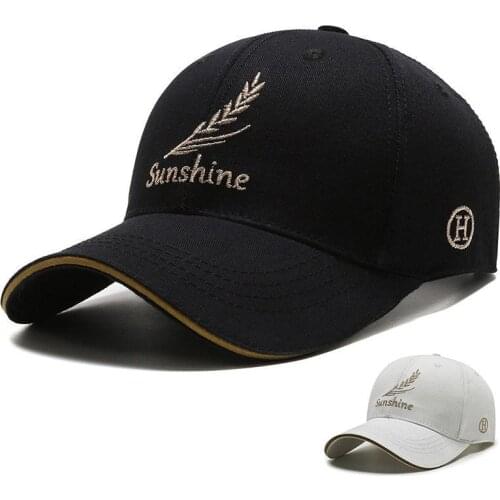Casual Mens letter Sunshine baseball cap Outdoor Summer Canvas Sun Hat Adult Golf visor hat Bonnet