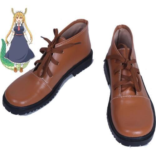Custom Made kobayashi-san chi no maid dragon Tooru Cosplay Shoes Anime Boots