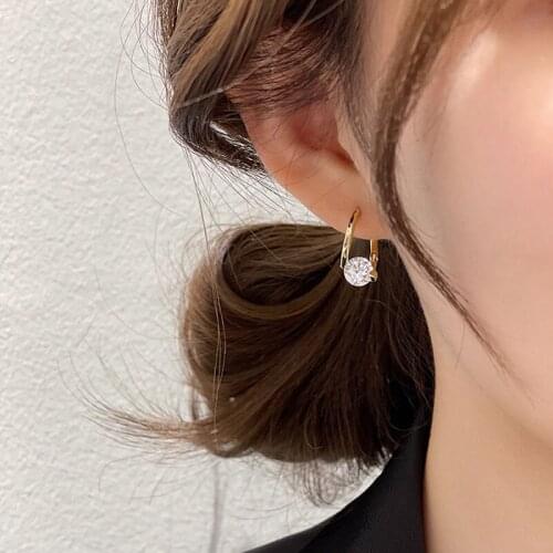 New Arrival Fashion Earrings Crystal Vintage Water Drop Earrings Korean Women Dangle Earrings Simple Trendy Female Jewelry