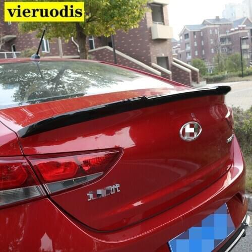 For Accessory spoiler Hyundai Accent 2017 2018 19 ABS plastic high strength primer color tail wing Verna Trunk rear lip spoiler