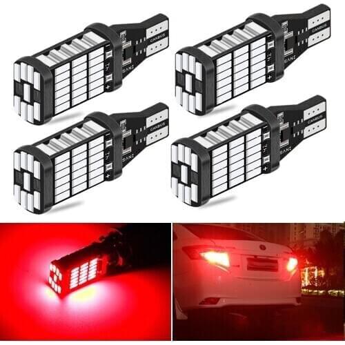2pcs T15 T16 W16W LED Bulbs Canbus Error Free LED Backup Reverse Lights 921 912 W16W LED Bulbs Car Reversing Lamp White Red
