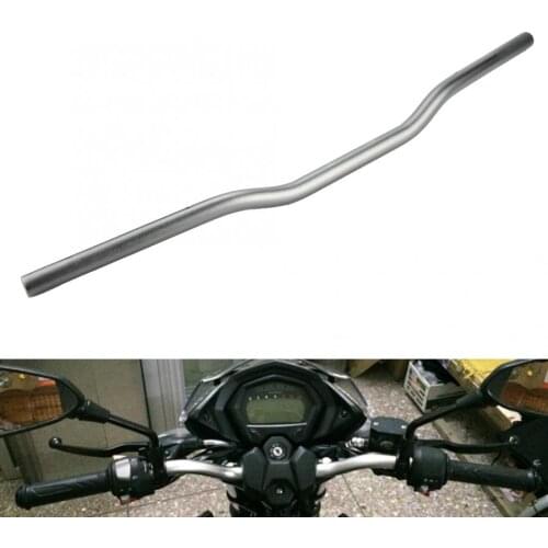 Universal Handlebar 22mm Diameter Aluminum Alloy Retro Motorcycle Modified Handlebar Flat Gray for 22mm Handle Bar