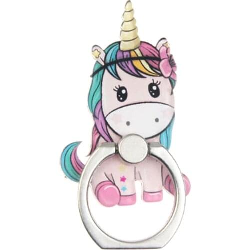 UVR Unicorn Mobile Phone Stand Holder Unicorn Finger Ring Mobile Smartphone Holder Stand For iPhone Xiaomi Huawei All Phone