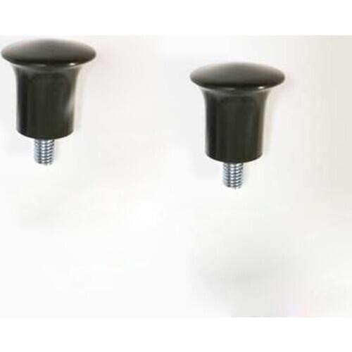 M5 M6 M8 M10 Thumb Screw External Thread Round Handle ScrewS Black 2PCS