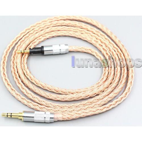 LN006769 2.5mm 4.4mm XLR 3.5mm 16 Core 99% 7N OCC Earphone Cable For Sennheiser Momentum 1.0 2.0 On-Ear Headphones