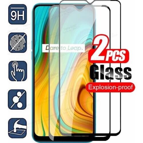 2-1pcs Protective Glass For Oppo Realme C3 Glass Screen Protector On Realmi Realmy C 3 3C Realmec3 Tremp Safety Cover Armor Film