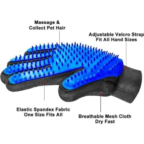 Pet Dogs Cat Grooming Cleaning Brush Glove Comb Cat Hair Epilation Brush Gloves Dog Bath Back Shower Massage Glove Dog Comb