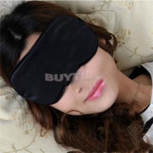 1pc Black Sleeping Eye Mask Travel Rest Sponge Eye Mask Cover for health care to shield the light eyeshade relieve fatigue