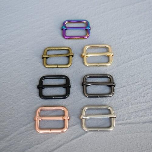 10 Pcs 25mm DIY Dog Collar Metal Adjustable Buckle Webbing Belt Buckle Handbag Bag Pet Product Durable Adjuster 7 Colors 25-LX
