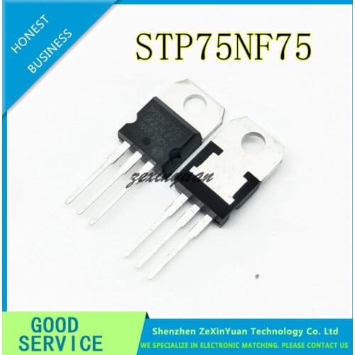 10PCS/lot STP75NF75 TO-220 P75NF75 75N75 MOSFET Transistor