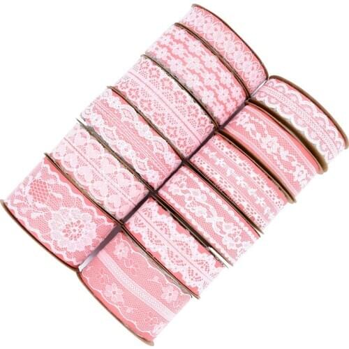 10yards/lot White Inelastic Hollow Water Soluble Lace Ribbon for DIY Crafts Bouquet Packing Clothing Accessories Hot Ribbons