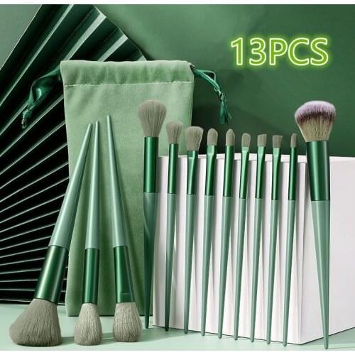 13Pcs Makeup Brushes Set Cosmetic Powder Eye Shadow Foundation Blush Blending Beauty Make Up Kabuki Brush Tools Maquiagem