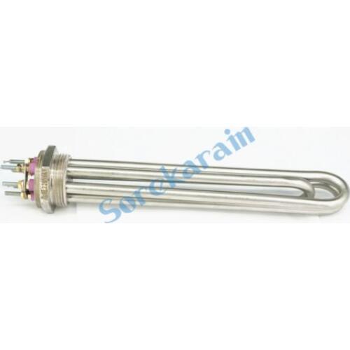 220V 6000W DN40 1-1/2" BSP Male 201 Stainless Steel Head & Tube Electric Water Heater Element For Tank