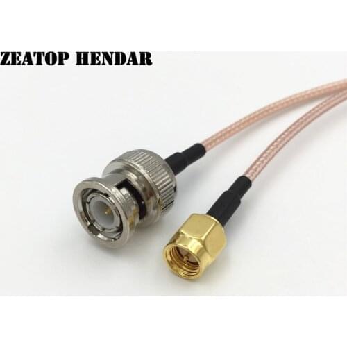 50Pcs RF RG316 Wire BNC Male to SMA Male Coaxial Extension Pigtal Cable Connector 15CM 20CM 30CM 50CM 1M