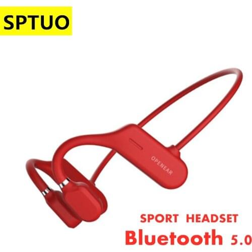 SPTUO Bone Conduction Bluetooth Wireless Earphone 6D Stereo Headset Sports Headphone Waterproof earphone Running Driving