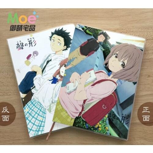 Anime A Silent Voice Figure Student Writing Paper Notebook Delicate Eye Protection Notepad Diary Memo Gift