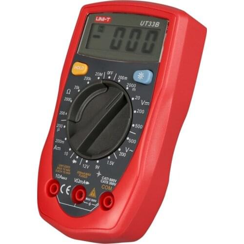 UNI-T UT33B Mini Digital Multimeter True RMS Tester AC DC Voltmeter Ammeter Capacitance Frequency Resistance LED Measure