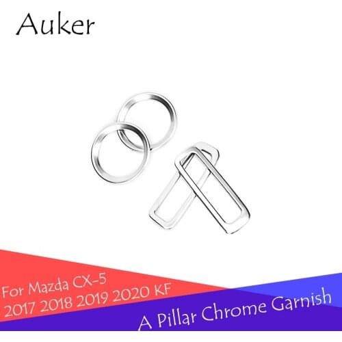 For Mazda CX-5 CX5 2017-2021 KF Car A Pillar Air Outlet Speaker Bezel Trim Cover Frame Stickers Garnish Decorative Car Styling