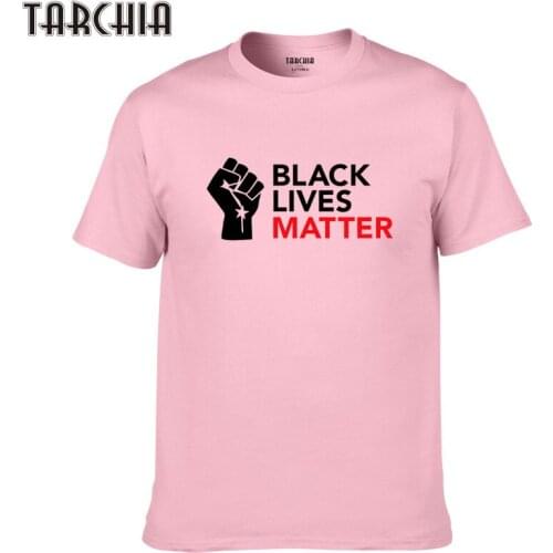 TARCHIA 2021 New Brand Cotton Tops Tees Men Short Sleeve Black Lives Matter Boy Casual Homme Tshirt T Shirt t-shirt Fashion