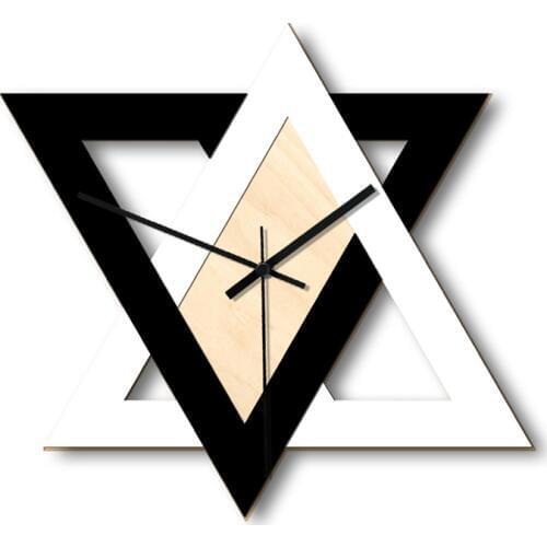 Quality Nordic Personality Black and White Creative Wall Clock Vintage Mute Minimalist Decorative Clock