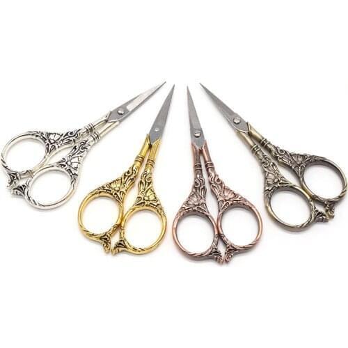 Cross Stitch Retro Vintage Scissors Antique Tailor Scissor Embroidery and Sewing Scissors NeedLilework Scissors Fabric Cut Shear
