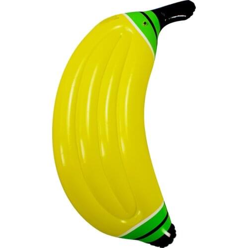 Summer Yellow Inflatable Banana Pool Bed Fruit Swimming Ring Air Mattress Outdoor Beach Party Water Lounge Bed