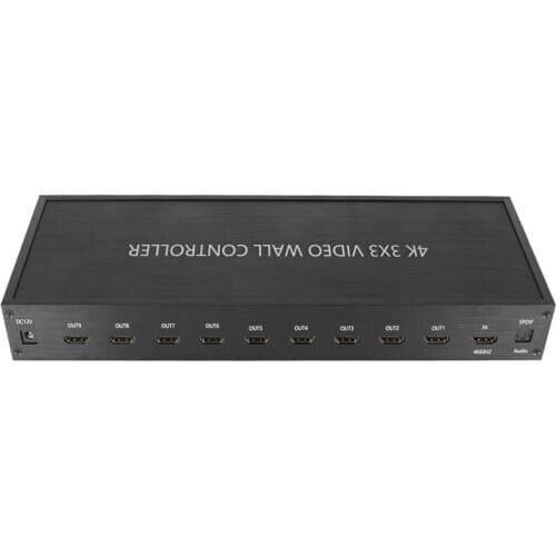 4K Wall Controller Player Video Processor Splicer Video Wall Controller 1 Input 9 Output 3x3 TV Images Splicer Processor