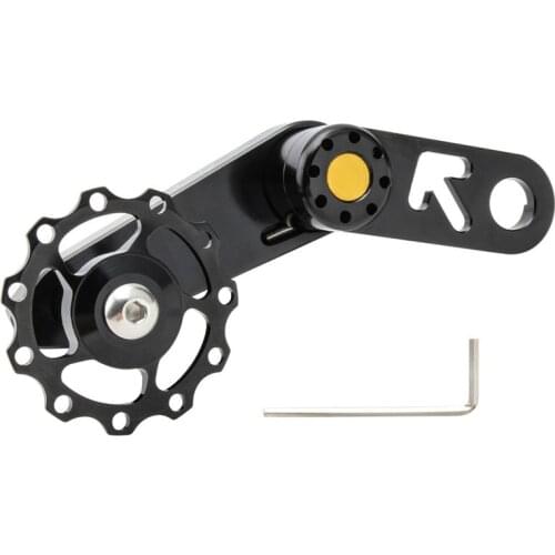 Folding Bike Chain Tensioner Lightweight Bicycle Guide Wheel Single Speed Rear Derailleur Chain Tensioner with Sprocket
