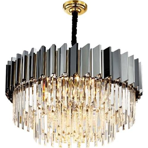 Post-Modern New Luxury Crystal Lamp Is Used in Living Room, Bedroom, Restaurant Hotel, Study Room, Glossy Hanging LED Chandelier