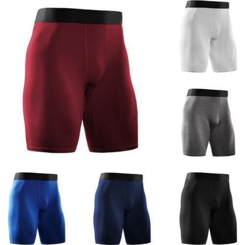 New Men High Waist Yoga Slant Pocket Running Training Sports Quick-drying Tight-fitting Stretch Fitness Running Shorts