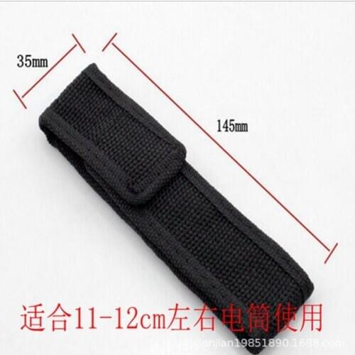 WholeSale 300pcs Mini flashlight cloth cover holster LED Flashlight Torch C8 501B 502B Nylon Holster Pouch Bag Case 145 x 35mm