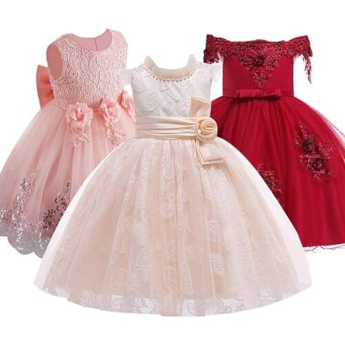Girls Dress 2021 Summer Tutu Clothes Kids Dresses For Girls Clothing Party Wedding Dress Princess Dress Elegant 3 4 6 8 10 Years