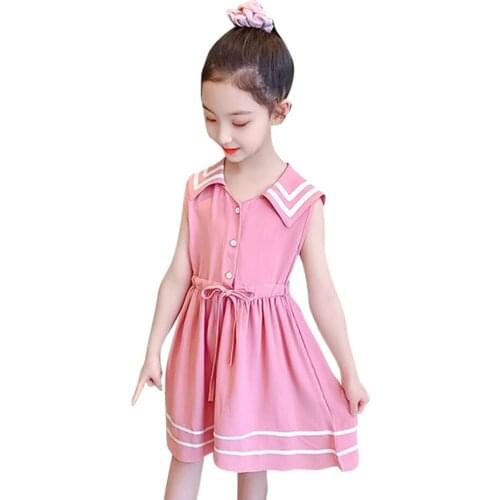 Dresses For Girls Striped Dresses For Girl Summer Dress Child Casual Style Girls Clothing 6 8 10 12 14