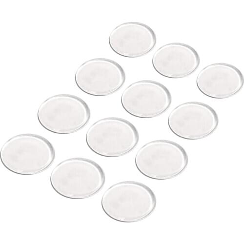 Transparent Bumpers Pads Large 18PCS Adhesive Round Bumper Pads for Glass Table Top Cutting Board Cabinet Drawer