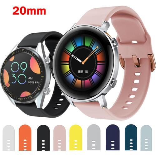 Hot bracelet For amazfit gtr Huawei Watch GT2 GT 2 GT 42mm Smart Watch 20mm watch strap Silicone Watchbands ремешок watch band