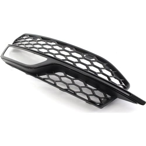 2pcs Front Bumper Fog Light Grilles Cover for Audi A3 S3 13-17 Premium