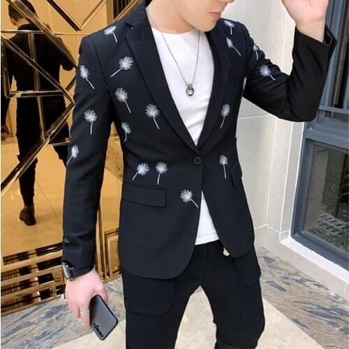 Luxury Mens Wedding Mans Suit Slim Fit In Masculino Veste Homme Men Black Blazer Sexy Costumes