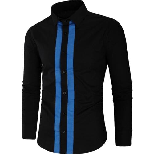 New Arrival Casual Business Men Dress Shirts Luxury Brand Long Sleeve Cotton Stylish High Quality Males Social Shirts