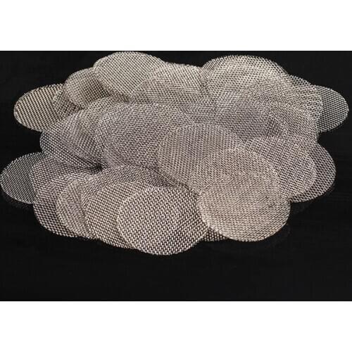 100/500pcs 16/20mm Quality Stainless Steel Net For Hookah Water Pipe Filter Screen Gauze Tools Filters Pipe Combustion Network