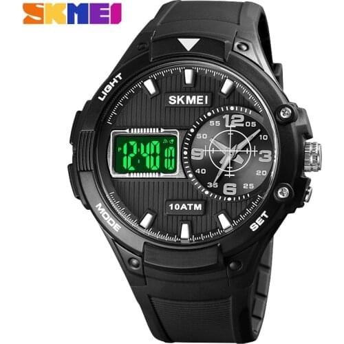 Skmei Brand Electronic Watch Luxury 3 Time Led Light Mens Watches Top 100 Bar Waterproof Clock Original Sport Wristwatch