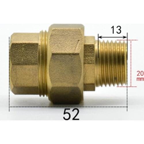 DN15 G 1/2" BSPP Female to Male Brass Socket Union Coupler Connector Adapter Water Gas Oil