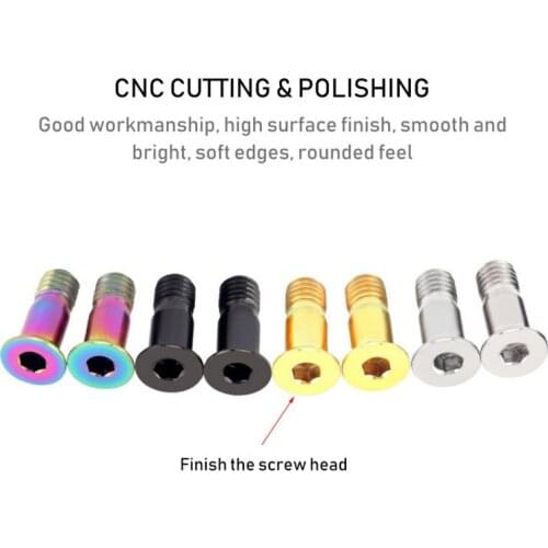 Bicycle Transmission Titanium Guide Sprocket Tension Wheel Color Screw Alloy Rear Dial Guide Wheel Fixing Screw