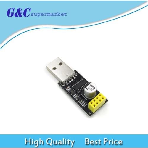 USB to ESP8266 ESP-01 Wifi Module Adapter Computer Phone Wireless Communication Microcontroller for Arduino diy