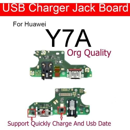 USB Charger Jack Board For Huawei Y7A Charging Port Module Usb Connector Board Replacement Parts